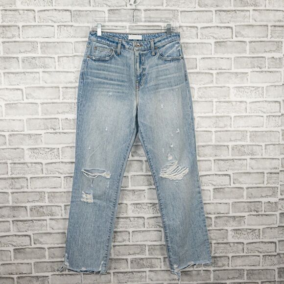Jonathan Simkhai Eliot High-Rise Boyfriend Jeans Summerland light 27 - Picture 6 of 13